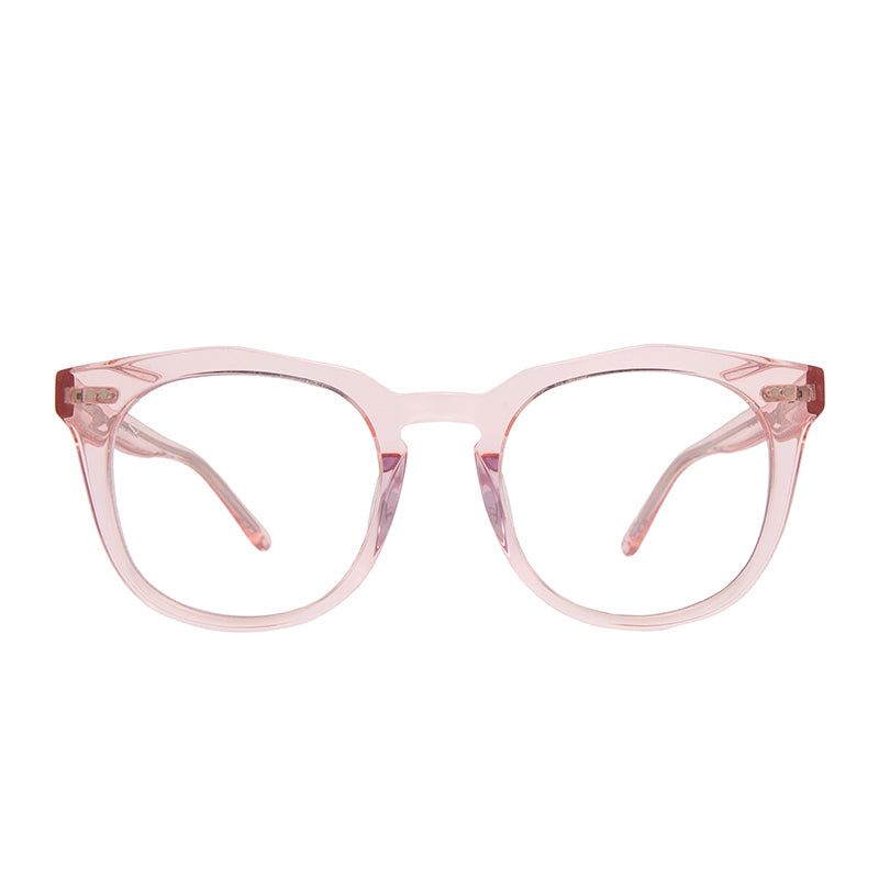 WESTON - ROSE CRYSTAL + BLUE LIGHT TECHNOLOGY CLEAR GLASSES sold by Diff Eyewear