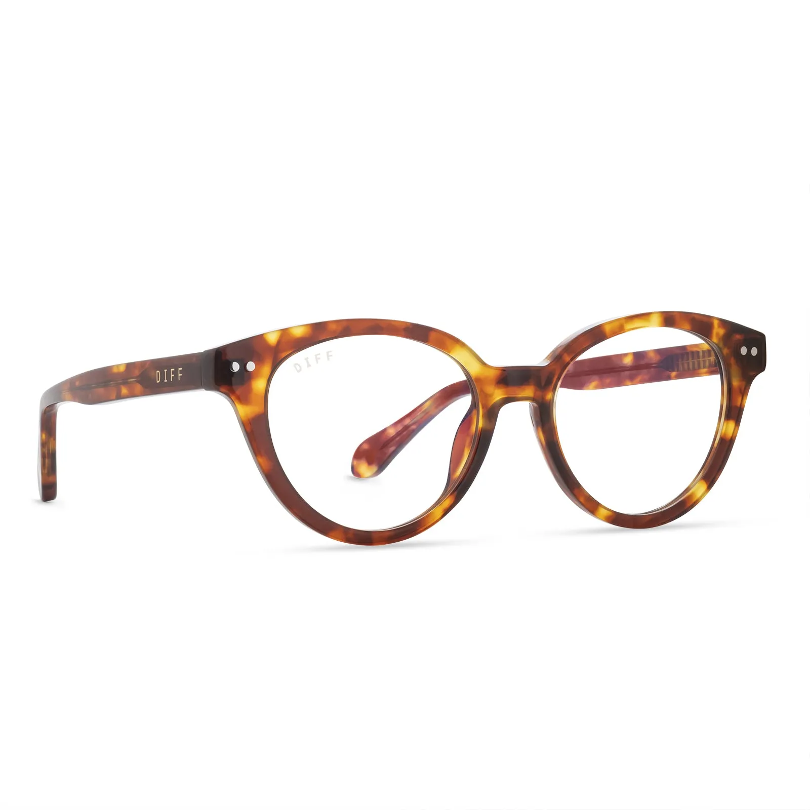 CARLY - AMBER TORTOISE + BLUE LIGHT TECHNOLOGY GLASSES sold by Diff Eyewear product image thumbnail 2