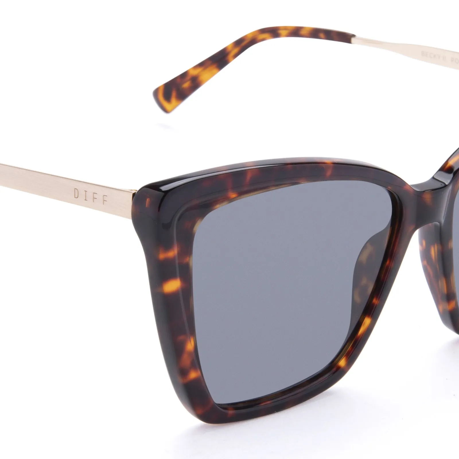 BECKY II - WILDCAT LEOPARD + GREY POLARIZED SUNGLASSES sold by Diff Eyewear product image thumbnail 3