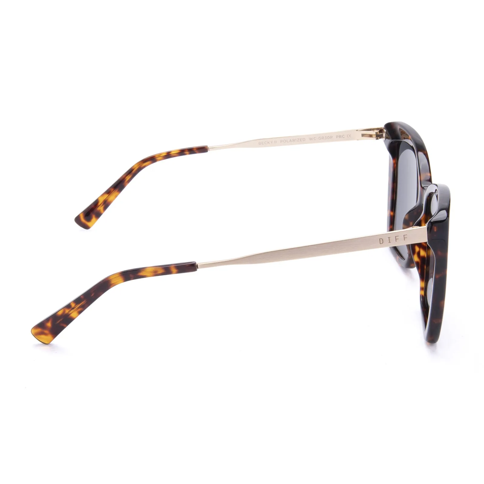 BECKY II - WILDCAT LEOPARD + GREY POLARIZED SUNGLASSES sold by Diff Eyewear product image thumbnail 4