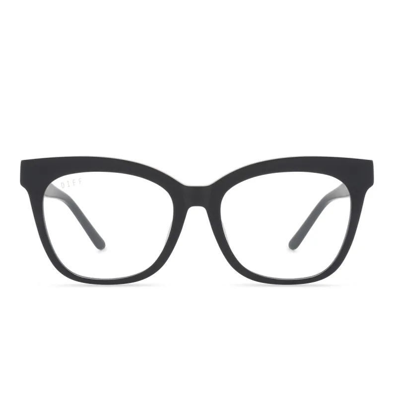 WINSTON - MATTE BLACK + BLUE LIGHT TECHNOLOGY GLASSES sold by Diff Eyewear