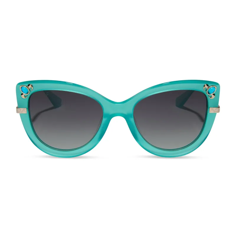 DISNEY PRINCESS - JASMINE + TEAL + GREY GRADIENT + POLARIZED SUNGLASSES sold by Diff Eyewear