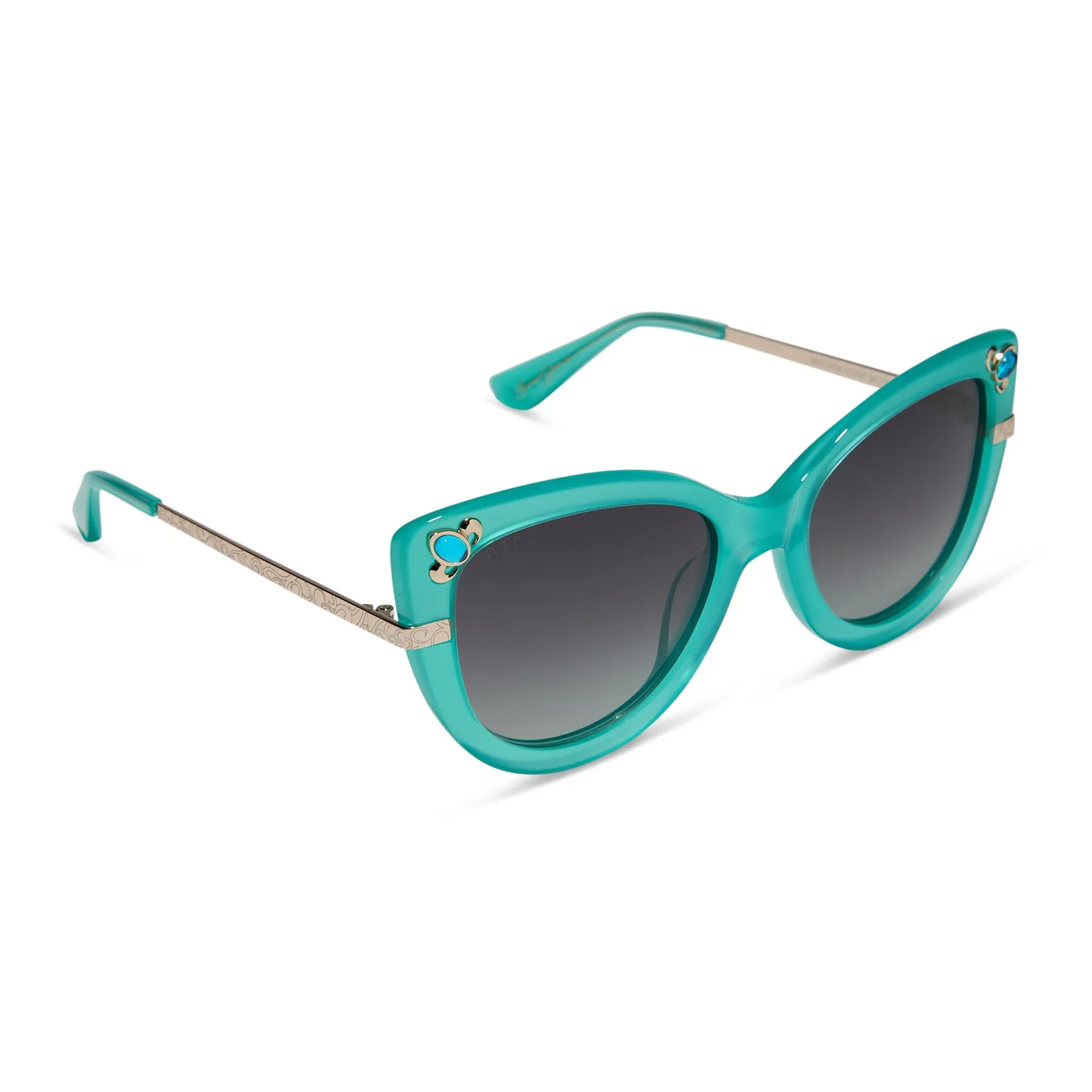 DISNEY PRINCESS - JASMINE + TEAL + GREY GRADIENT + POLARIZED SUNGLASSES sold by Diff Eyewear product image thumbnail 2