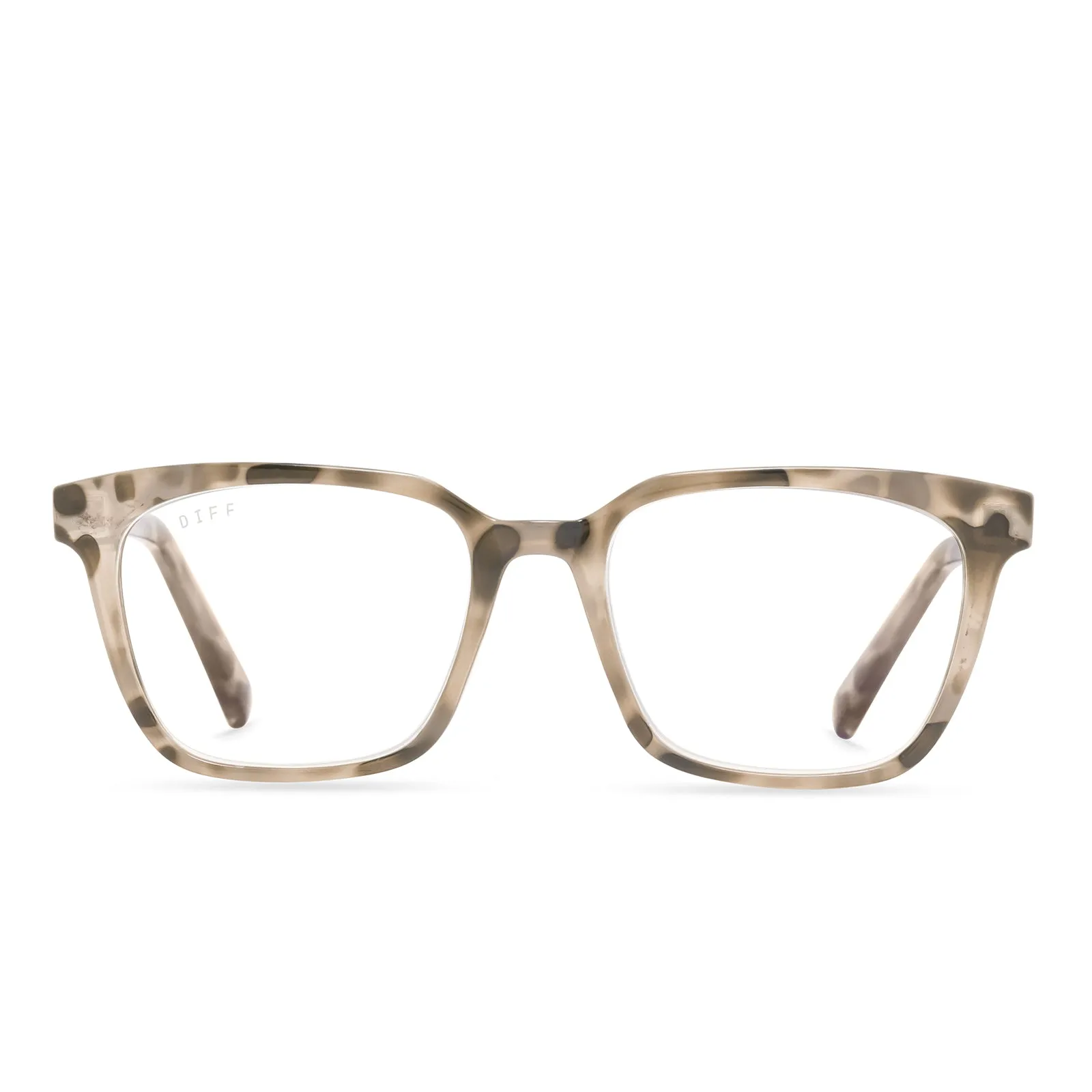ALEX - CREAM TORTOISE + BLUE LIGHT READERS sold by Diff Eyewear