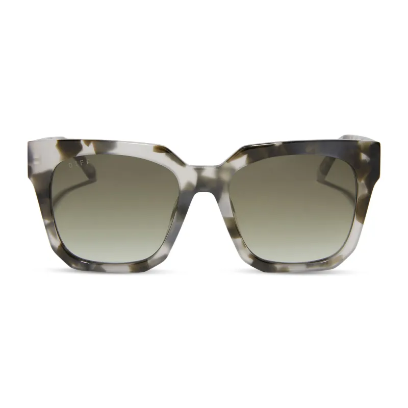 ARIANA II - KOMBU + OLIVE GRADIENT POLARIZED SUNGLASSES sold by Diff Eyewear