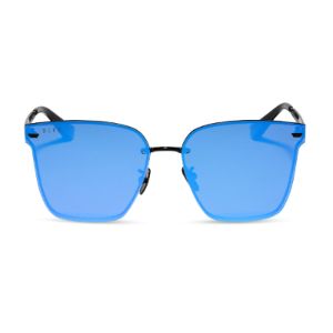 BELLA V - BLACK + PURPLE MIRROR + POLARIZED SUNGLASSES sold by Diff Eyewear