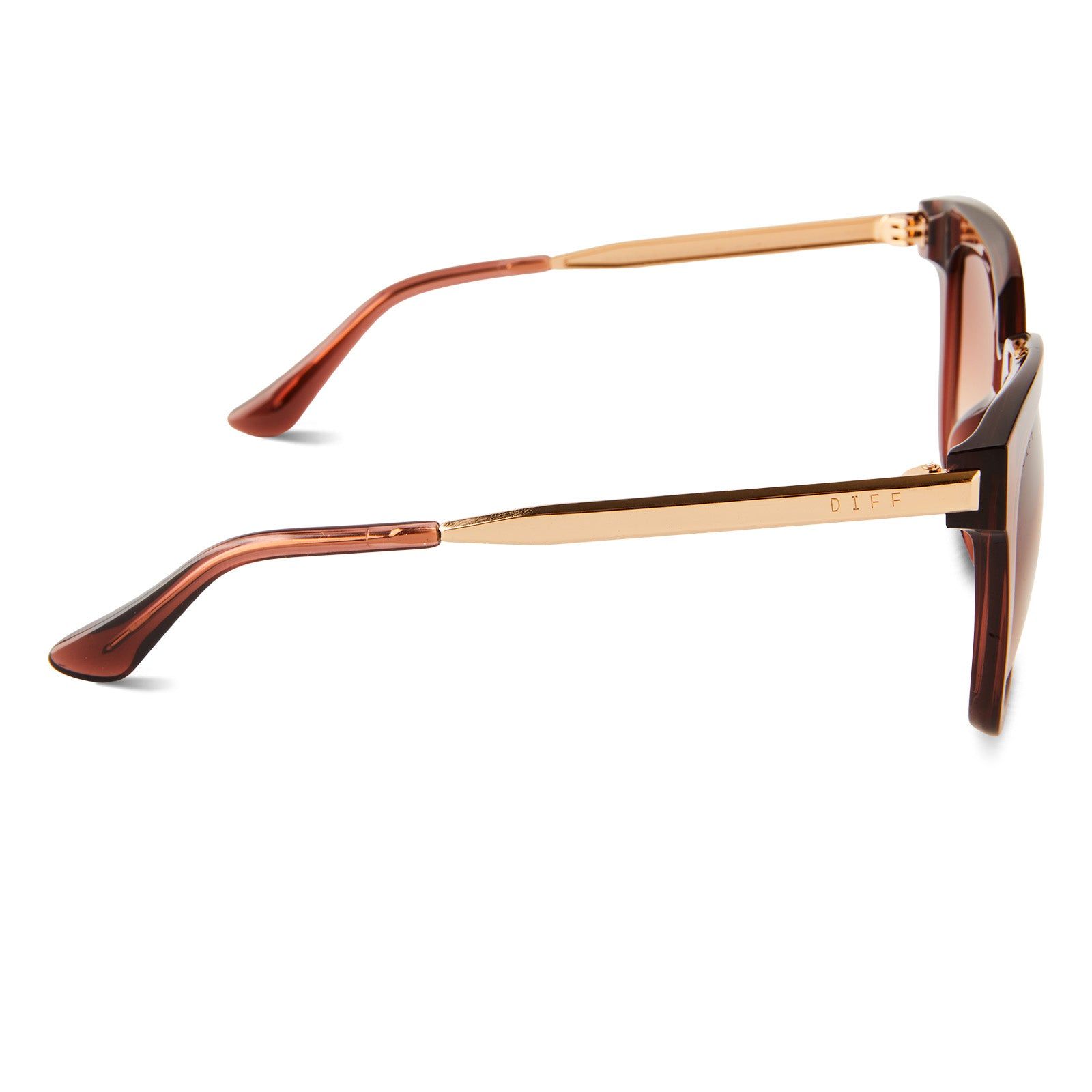 BELLA - DEEP AMBER + TERRACOTTA GRADIENT SUNGLASSES sold by Diff Eyewear product image thumbnail 3