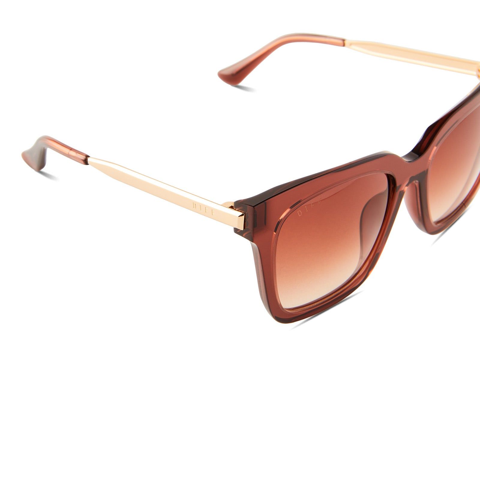 BELLA - DEEP AMBER + TERRACOTTA GRADIENT SUNGLASSES sold by Diff Eyewear product image thumbnail 4