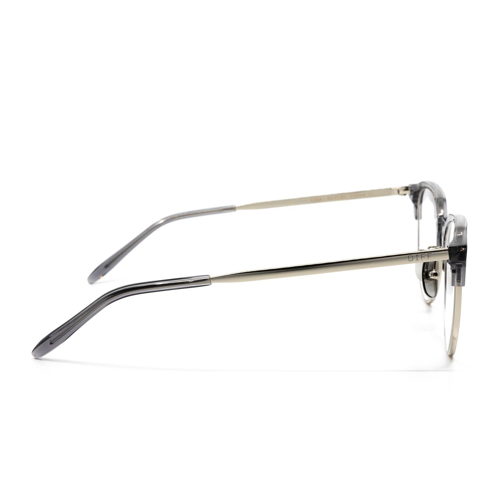 KIRA - SILVER SMOKE + CLEAR GLASSES sold by Diff Eyewear product image thumbnail 3