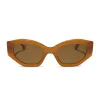 MARGOT - SALTED CARAMEL + BROWN + POLARIZED SUNGLASSES sold by Diff Eyewear