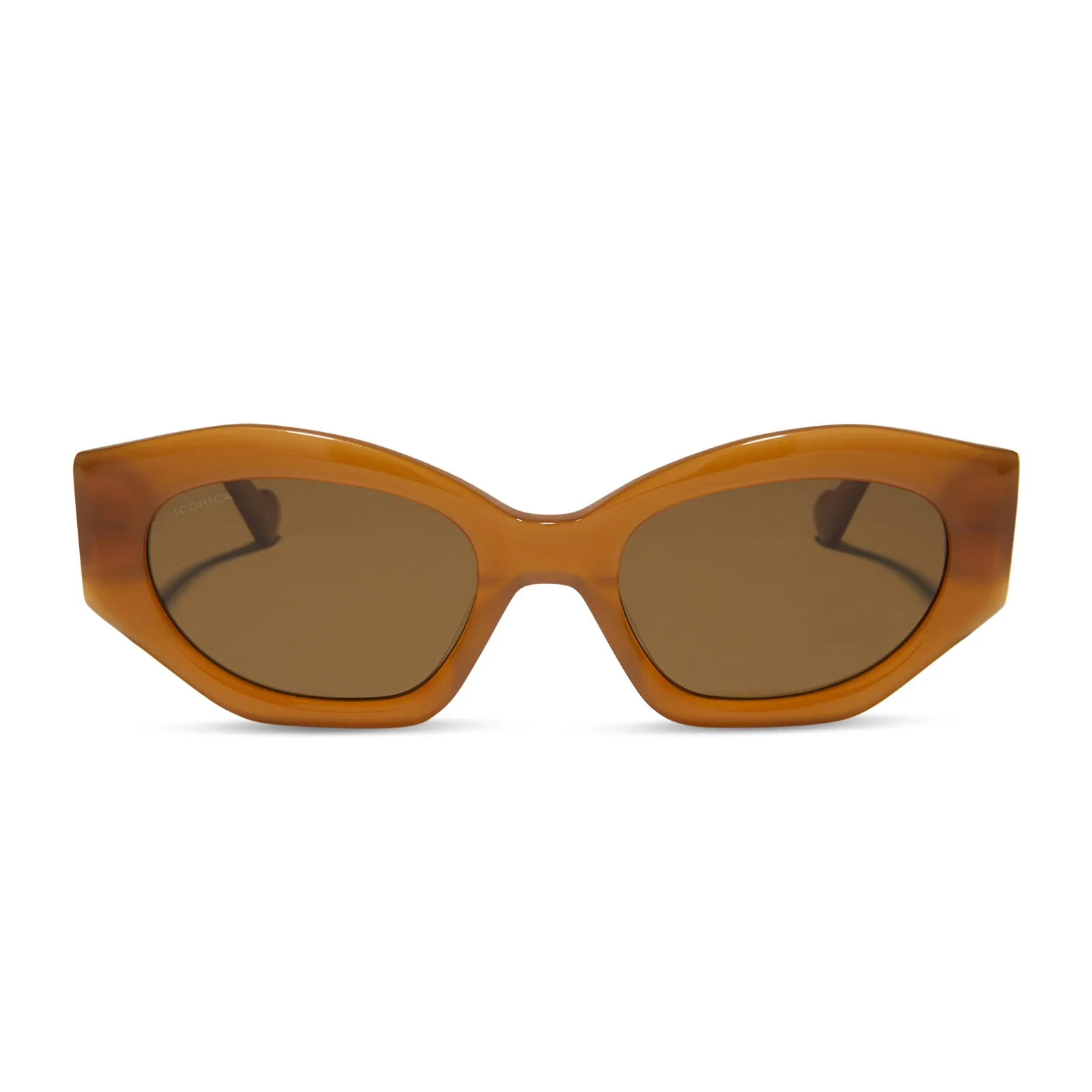 MARGOT - SALTED CARAMEL + BROWN + POLARIZED SUNGLASSES sold by Diff Eyewear product image thumbnail 2