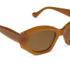 MARGOT - SALTED CARAMEL + BROWN + POLARIZED SUNGLASSES sold by Diff Eyewear