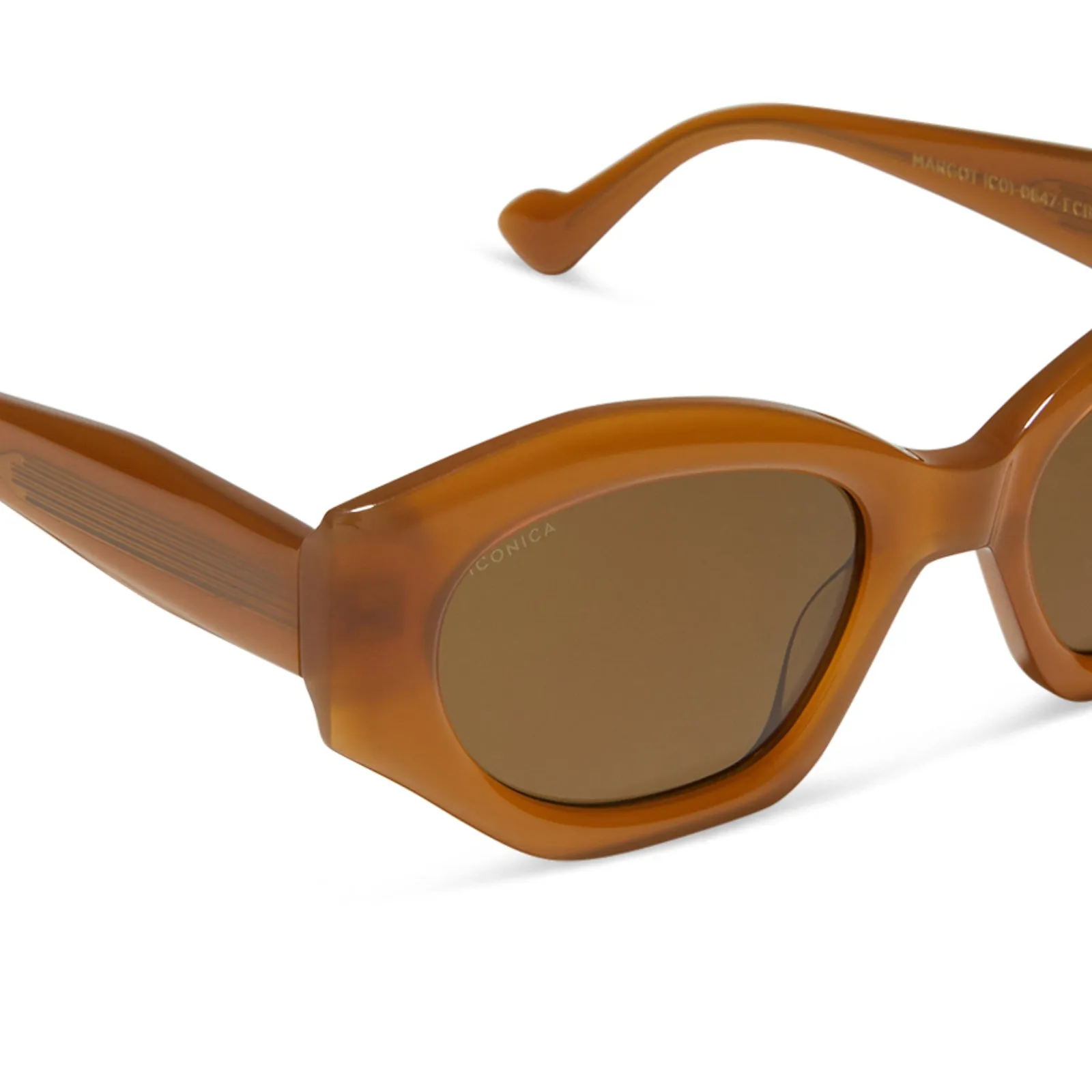 MARGOT - SALTED CARAMEL + BROWN + POLARIZED SUNGLASSES sold by Diff Eyewear product image thumbnail 4
