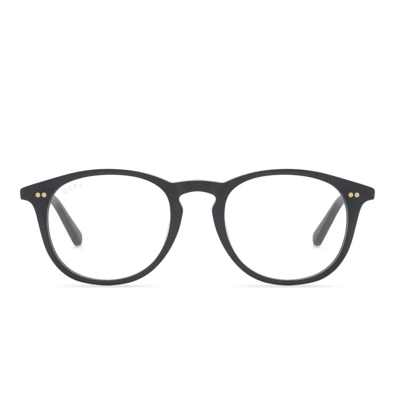 JAXSON - MATTE BLACK + BLUE LIGHT TECHNOLOGY GLASSES sold by Diff Eyewear