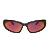 SIDE OUT - MATTE BLACK + SUNSET MIRROR + POLARIZED SUNGLASSES sold by Diff Eyewear
