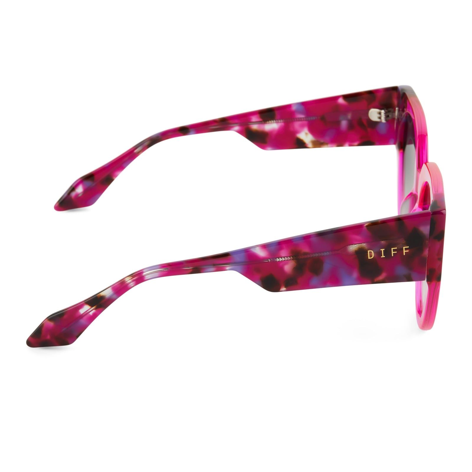 IVY - PINK RUSH CRYSTAL + GREY GRADIENT SUNGLASSES sold by Diff Eyewear product image thumbnail 3