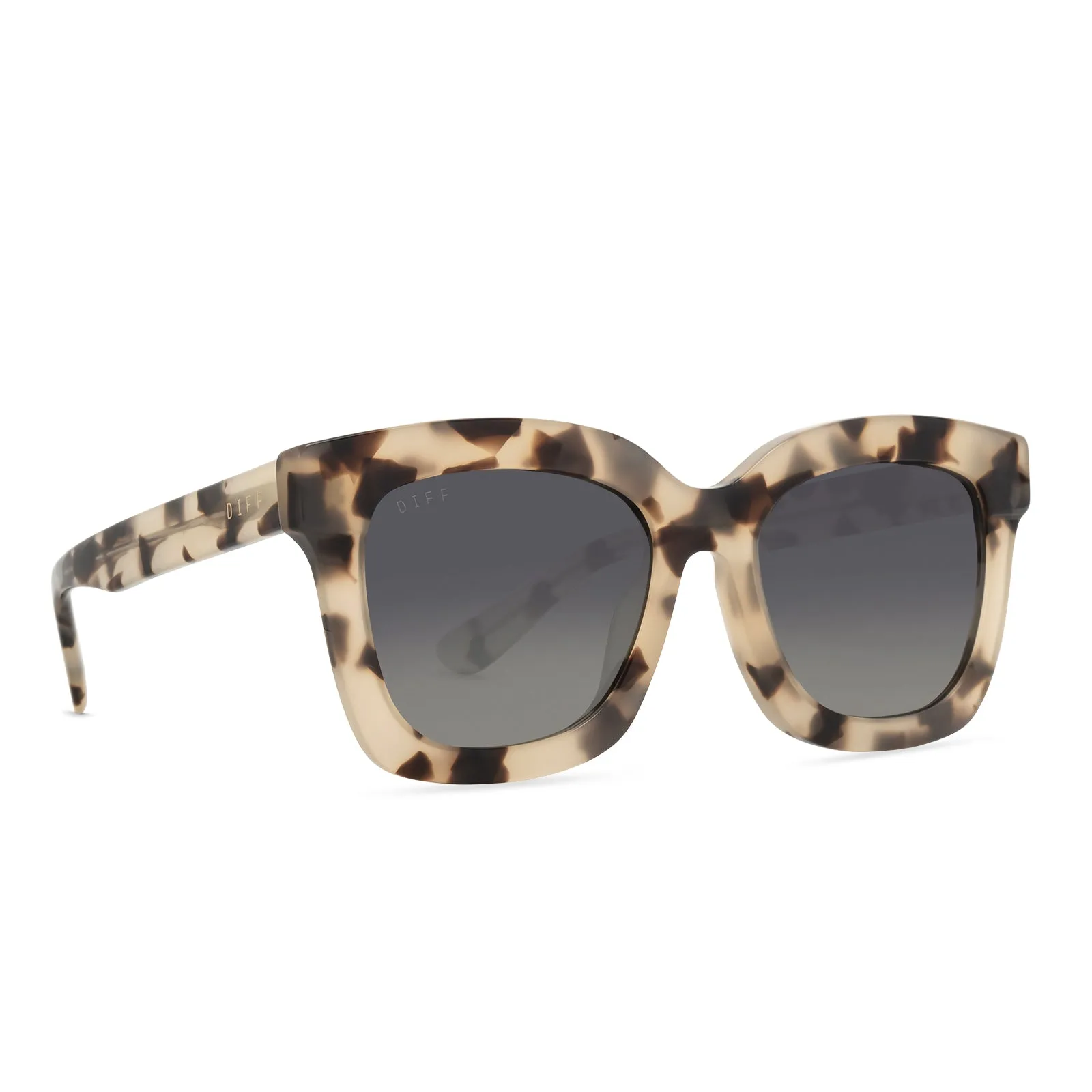 CARSON - CREAM TORTOISE + GREY GRADIENT + POLARIZED SUNGLASSES sold by Diff Eyewear product image thumbnail 2