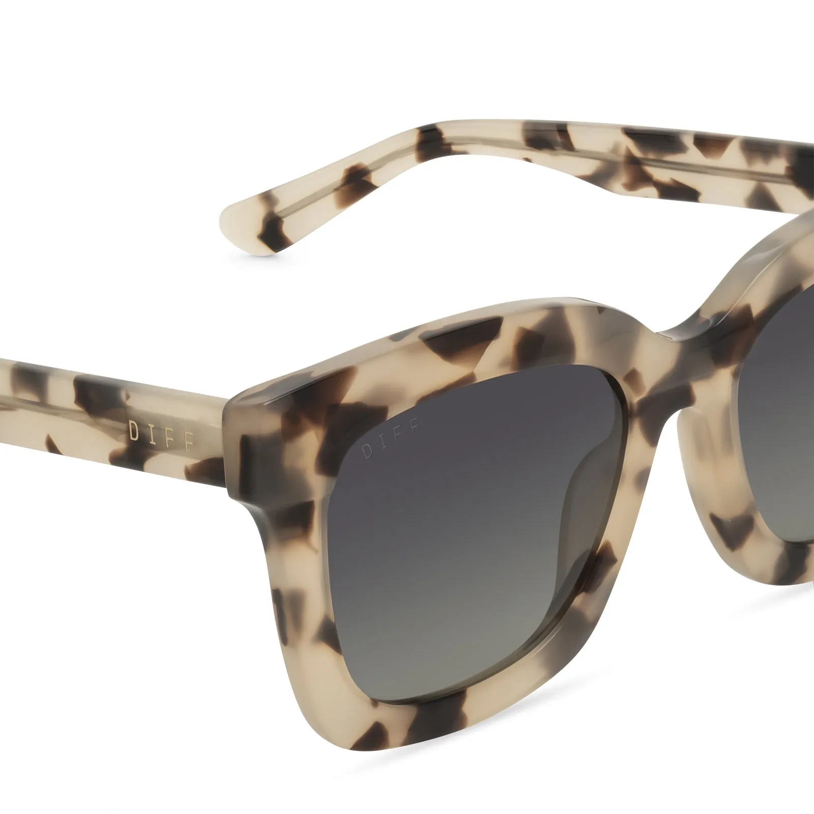 CARSON - CREAM TORTOISE + GREY GRADIENT + POLARIZED SUNGLASSES sold by Diff Eyewear product image thumbnail 3