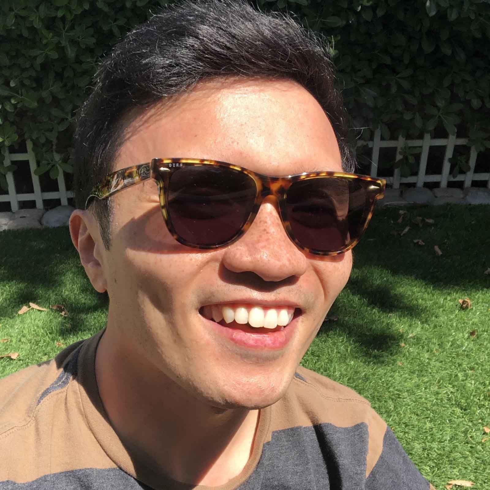 KOTA II - AMBER TORTOISE + GREY SUNGLASSES sold by Diff Eyewear product image thumbnail 6