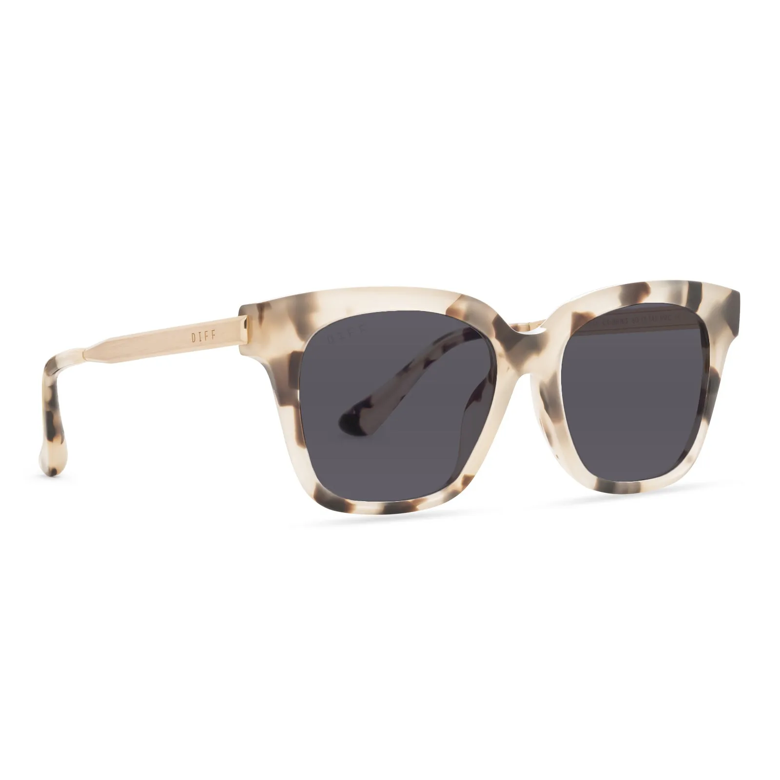 BELLA XS - CREAM TORTOISE + SOLID GREY SUNGLASSES sold by Diff Eyewear product image thumbnail 2
