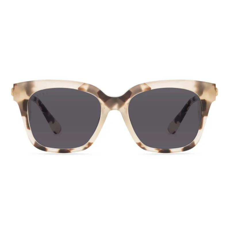 BELLA XS - CREAM TORTOISE + SOLID GREY SUNGLASSES sold by Diff Eyewear