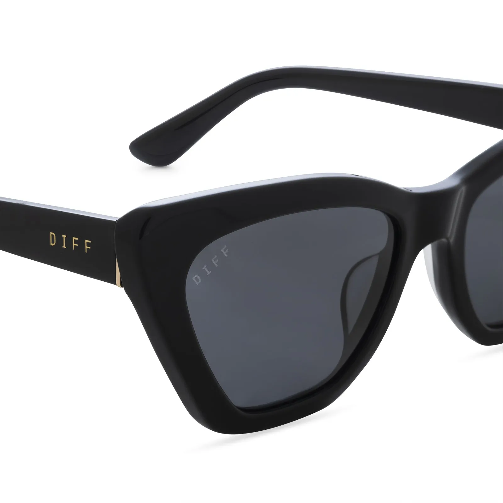 CAMILA - BLACK + GREY SUNGLASSES sold by Diff Eyewear product image thumbnail 3