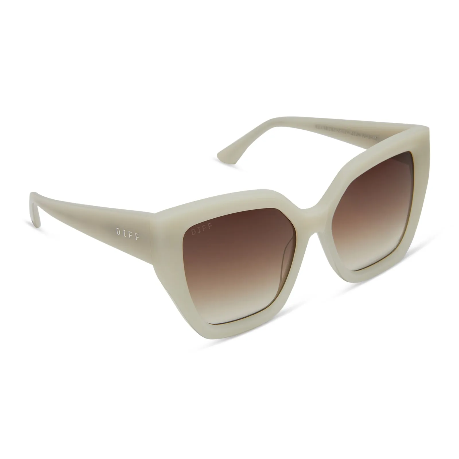 BLAIRE - MERINGUE + BROWN GRADIENT SUNGLASSES sold by Diff Eyewear product image thumbnail 2