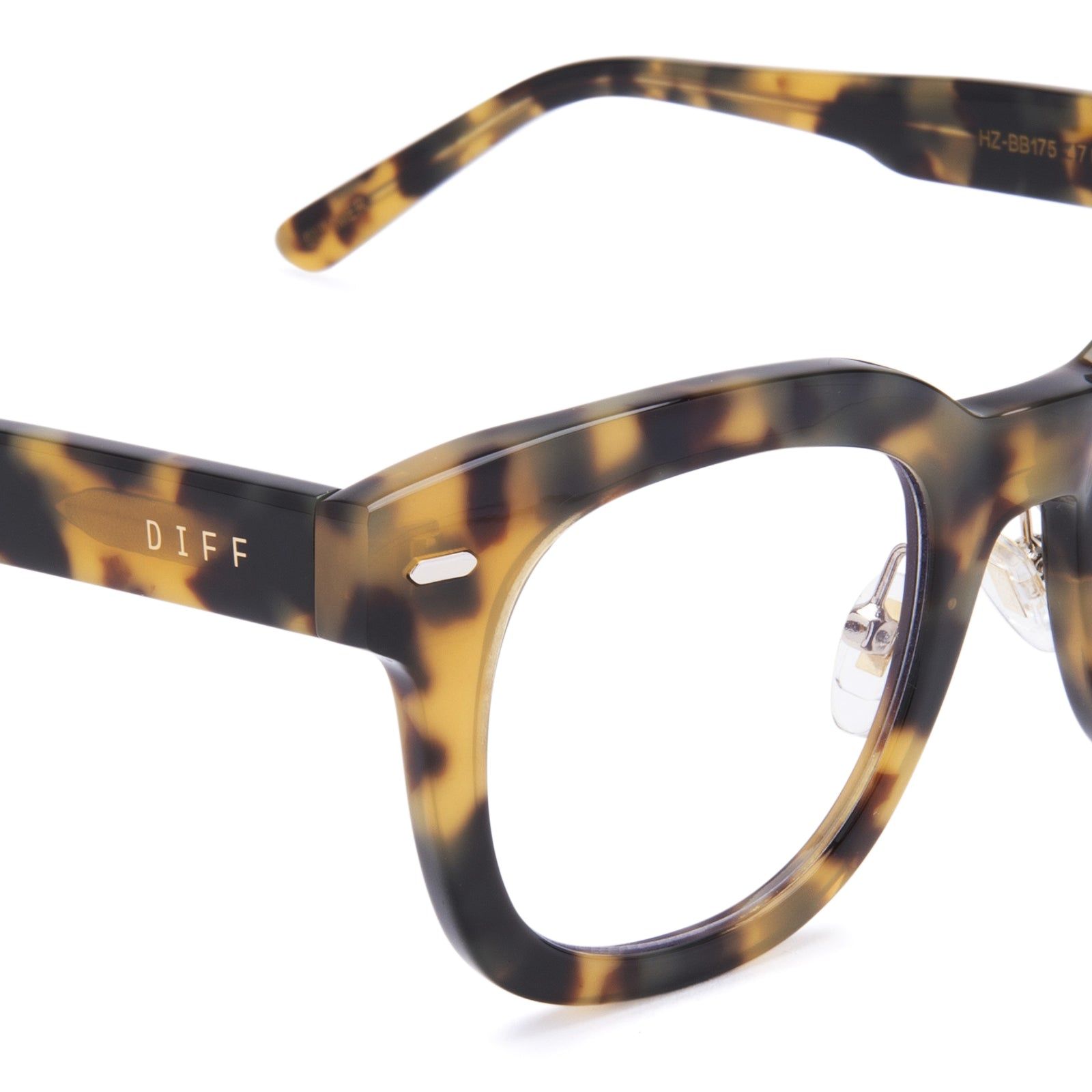 SUMMER - HAZEL TORTOISE + BLUE LIGHT TECHNOLOGY GLASSES sold by Diff Eyewear product image thumbnail 3