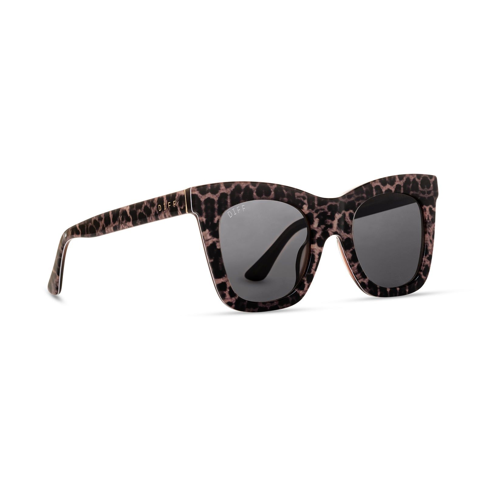 KAIA - LEOPARD TORTOISE + GREY SUNGLASSES sold by Diff Eyewear product image thumbnail 4