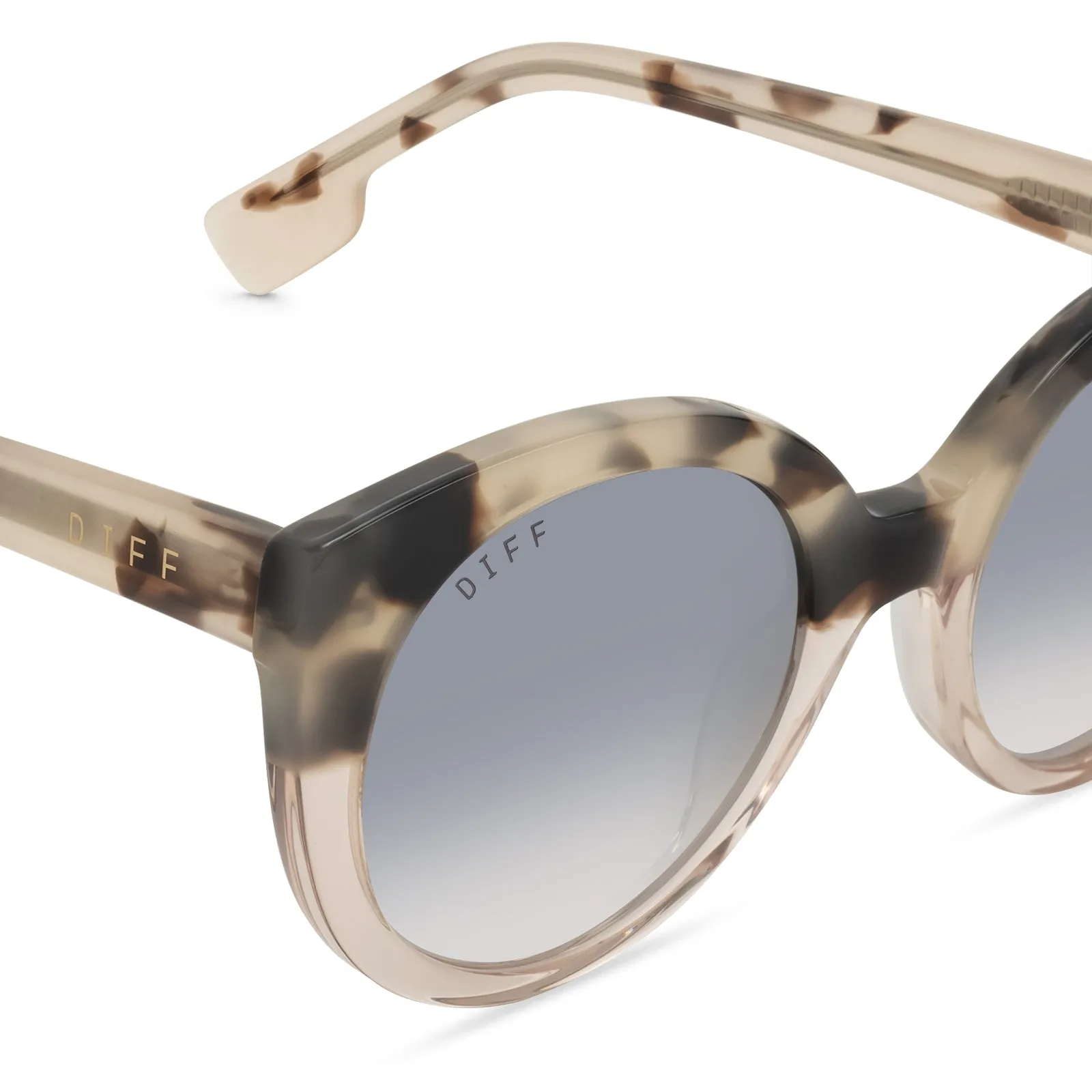 EMMY - CREAM TORTOISE / SANDSTONE + GREY GRADIENT SUNGLASSES sold by Diff Eyewear product image thumbnail 3