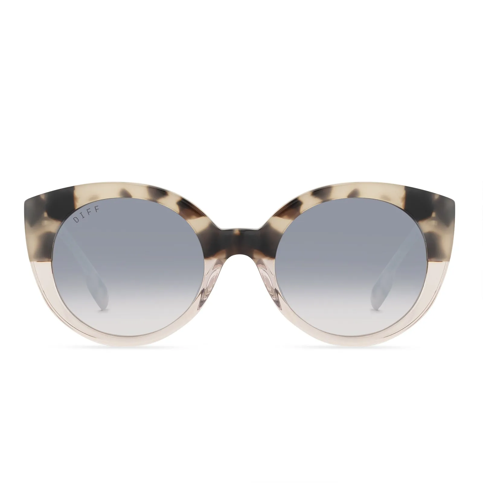 EMMY - CREAM TORTOISE / SANDSTONE + GREY GRADIENT SUNGLASSES sold by Diff Eyewear
