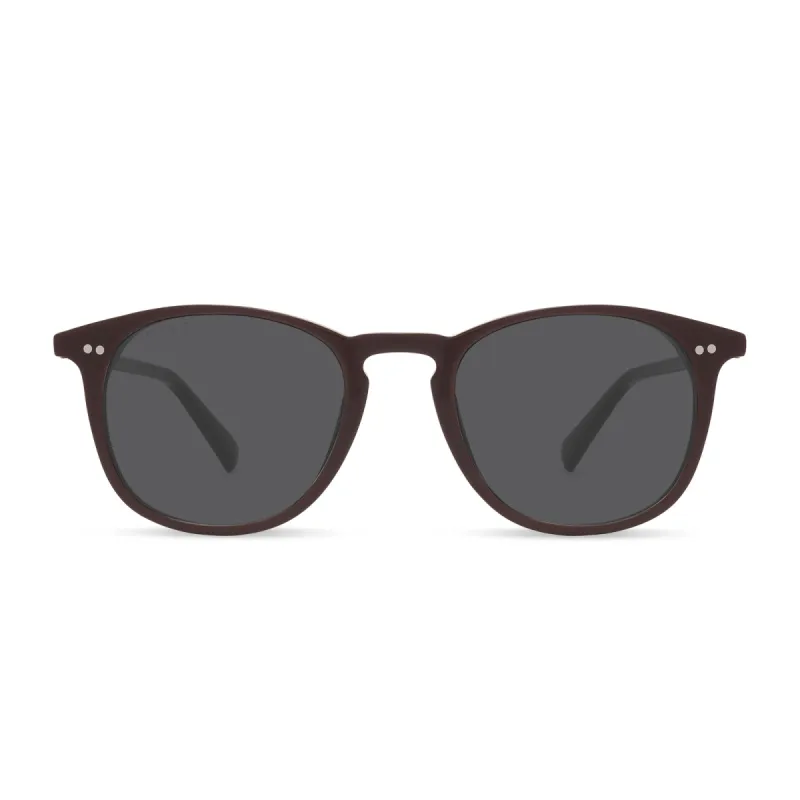 JAXSON - CLARET + GREY + POLARIZED SUNGLASSES sold by Diff Eyewear