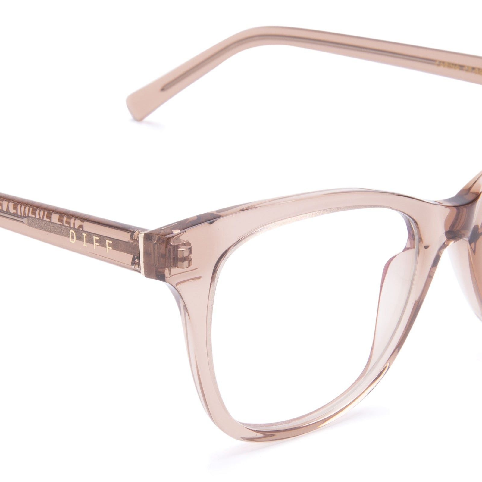 CARINA - CAFÉ OLE + CLEAR GLASSES sold by Diff Eyewear product image thumbnail 3