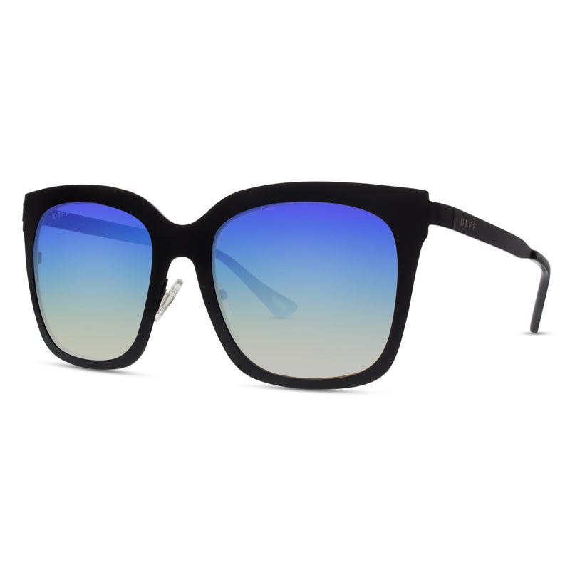ELLA - BLACK + ICE BLUE SUNGLASSES sold by Diff Eyewear product image thumbnail 3
