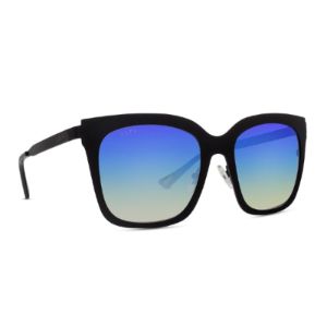 ELLA - BLACK + ICE BLUE SUNGLASSES sold by Diff Eyewear