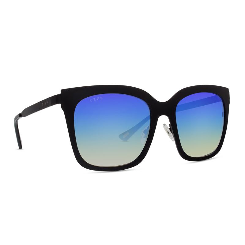 ELLA - BLACK + ICE BLUE SUNGLASSES sold by Diff Eyewear product image thumbnail 2