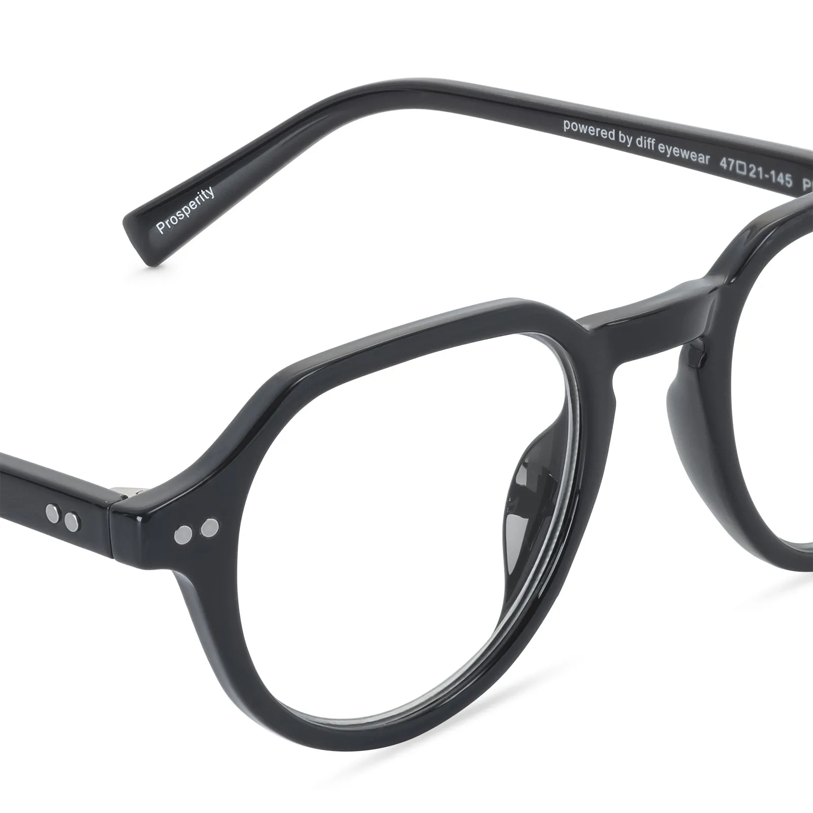 MEN'S HEALTH PROSPERITY - BLACK + BLUE LIGHT TECHNOLOGY sold by Diff Eyewear product image thumbnail 3