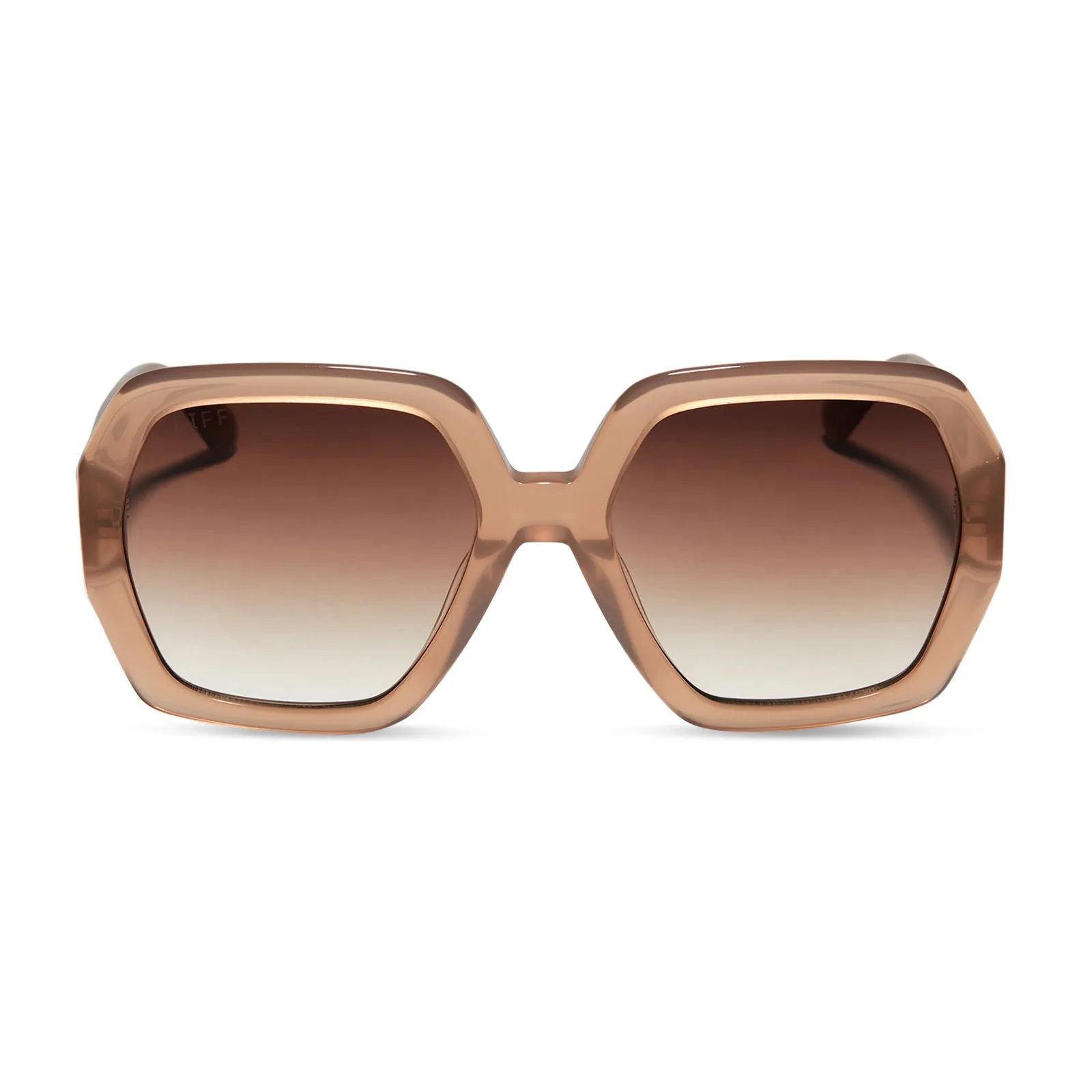 NOLA - WARM TAUPE + BROWN GRADIENT SUNGLASSES sold by Diff Eyewear