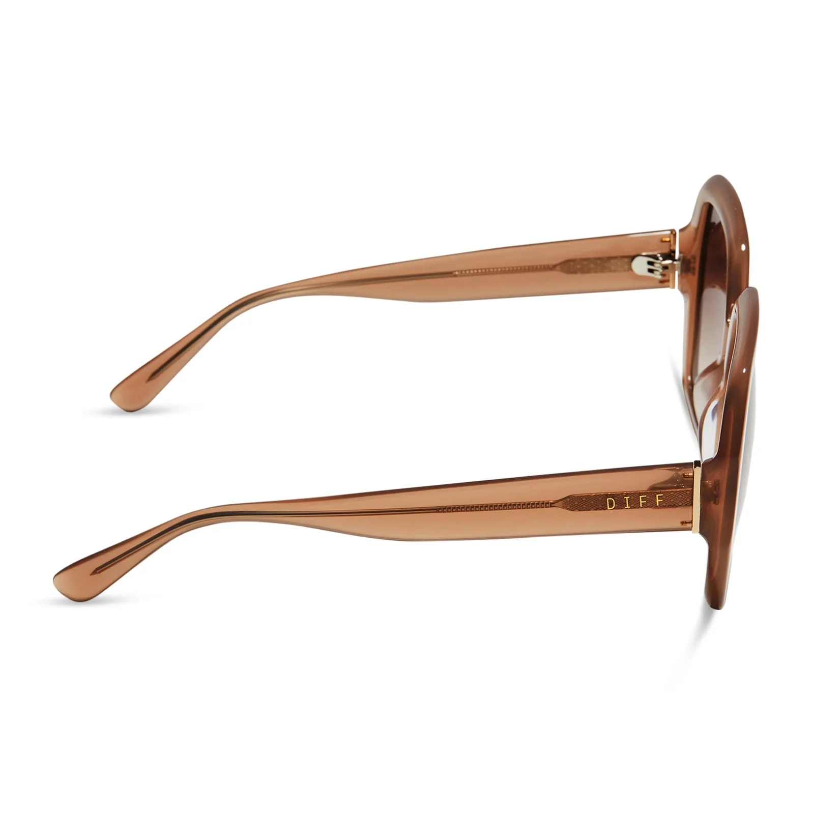 NOLA - WARM TAUPE + BROWN GRADIENT SUNGLASSES sold by Diff Eyewear product image thumbnail 3