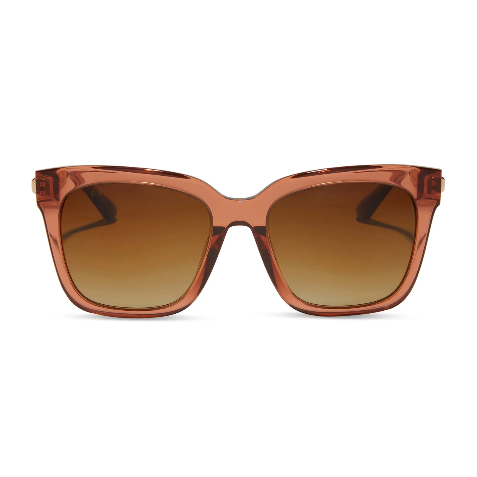 BELLA - BROWN SUGAR + BRONZE GRADIENT POLARIZED SUNGLASSES sold by Diff Eyewear