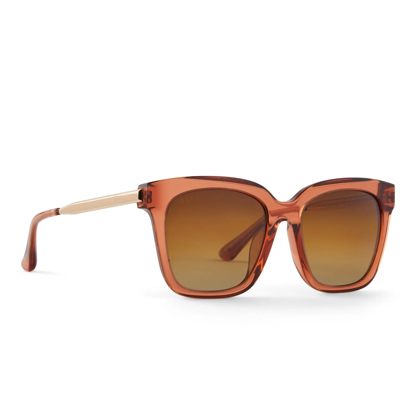 BELLA - BROWN SUGAR + BRONZE GRADIENT POLARIZED SUNGLASSES sold by Diff Eyewear product image thumbnail 3