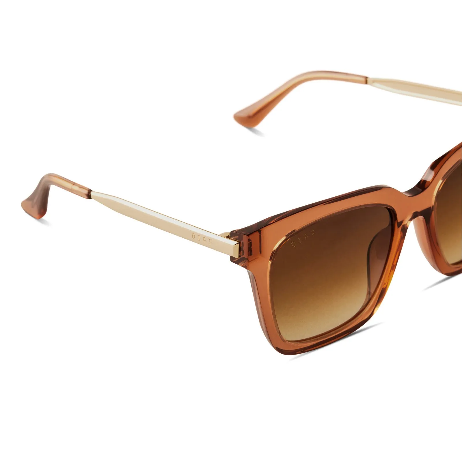 BELLA - BROWN SUGAR + BRONZE GRADIENT POLARIZED SUNGLASSES sold by Diff Eyewear product image thumbnail 4