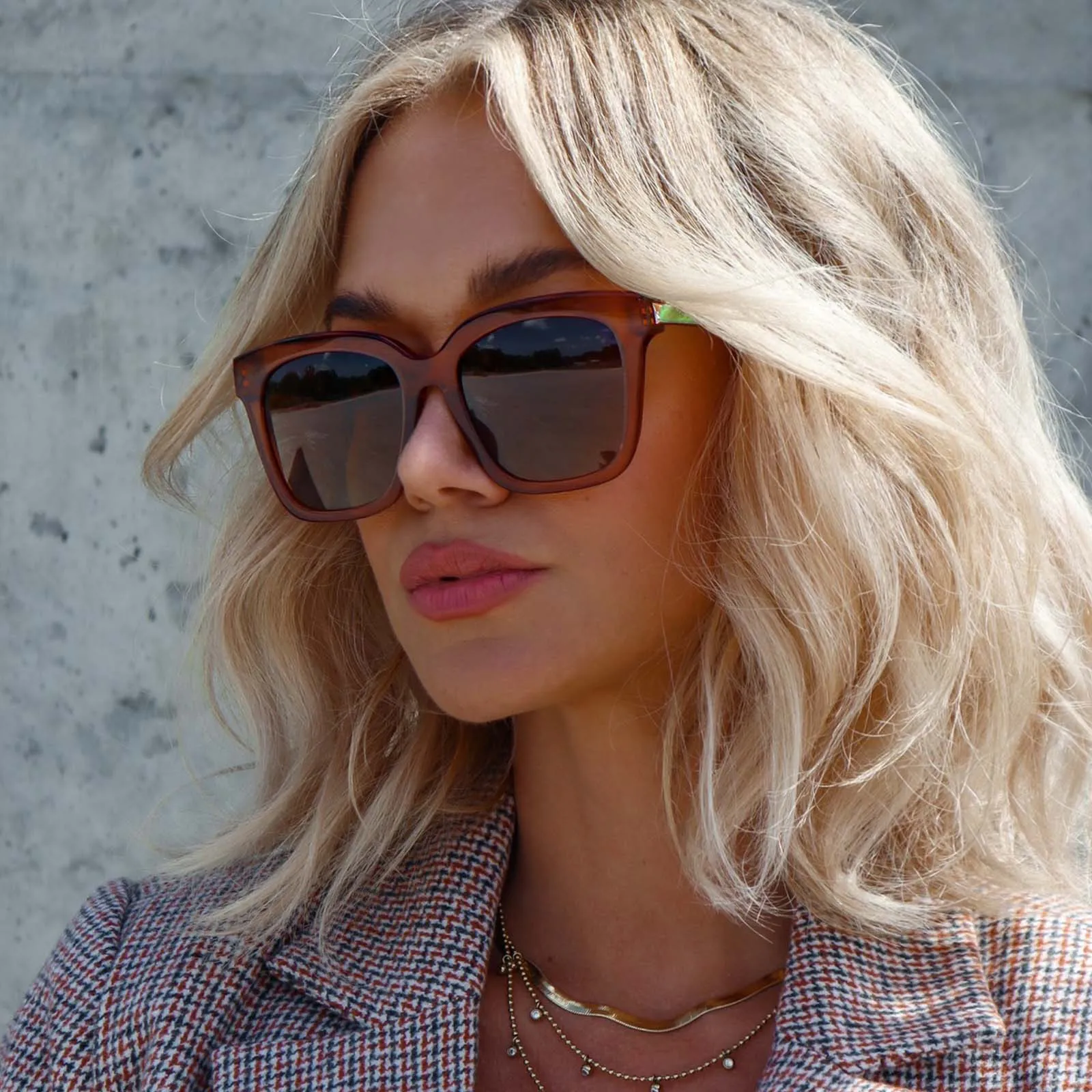 BELLA - BROWN SUGAR + BRONZE GRADIENT POLARIZED SUNGLASSES sold by Diff Eyewear product image thumbnail 2