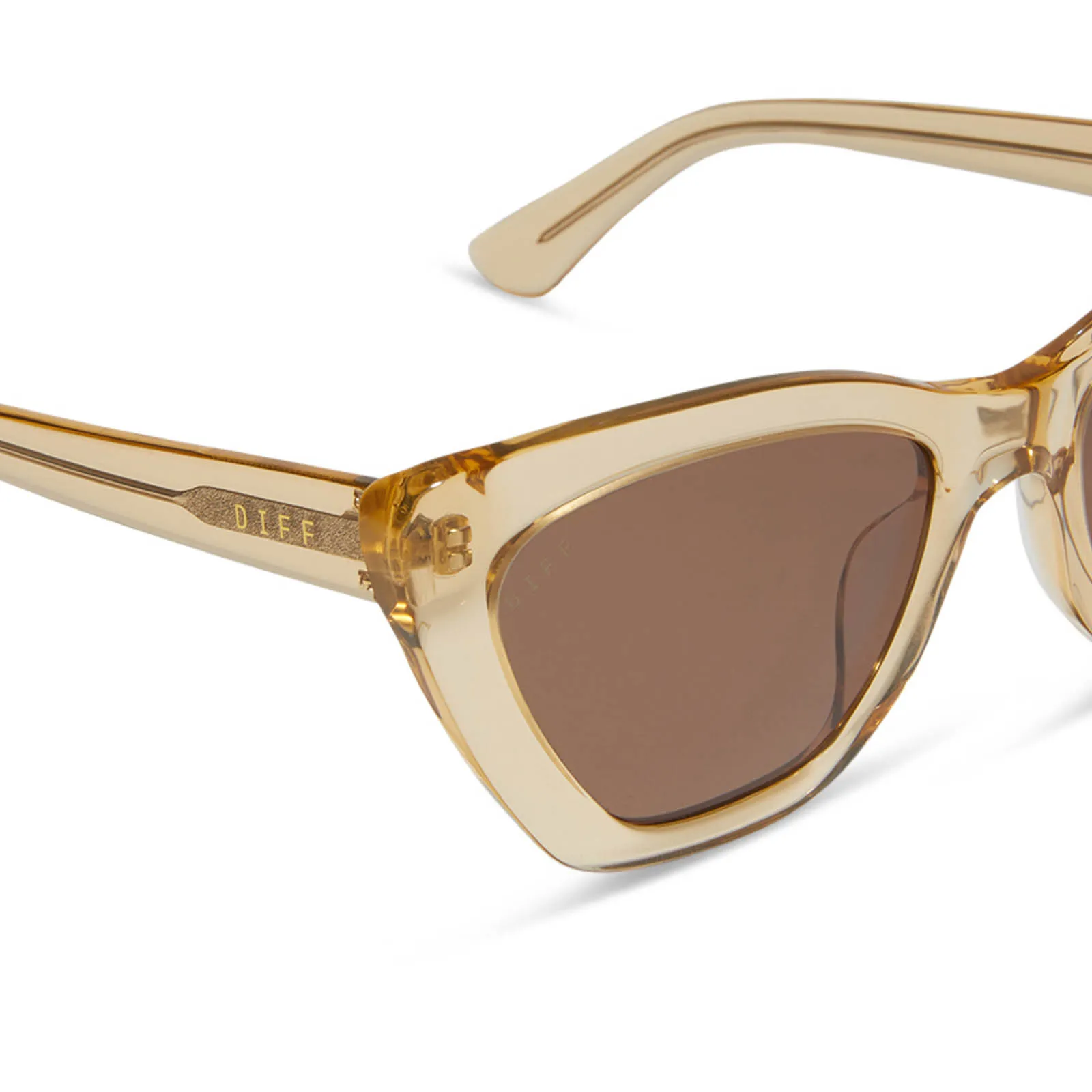 CAMILA - HONEY CRYSTAL + BROWN SUNGLASSES sold by Diff Eyewear product image thumbnail 4