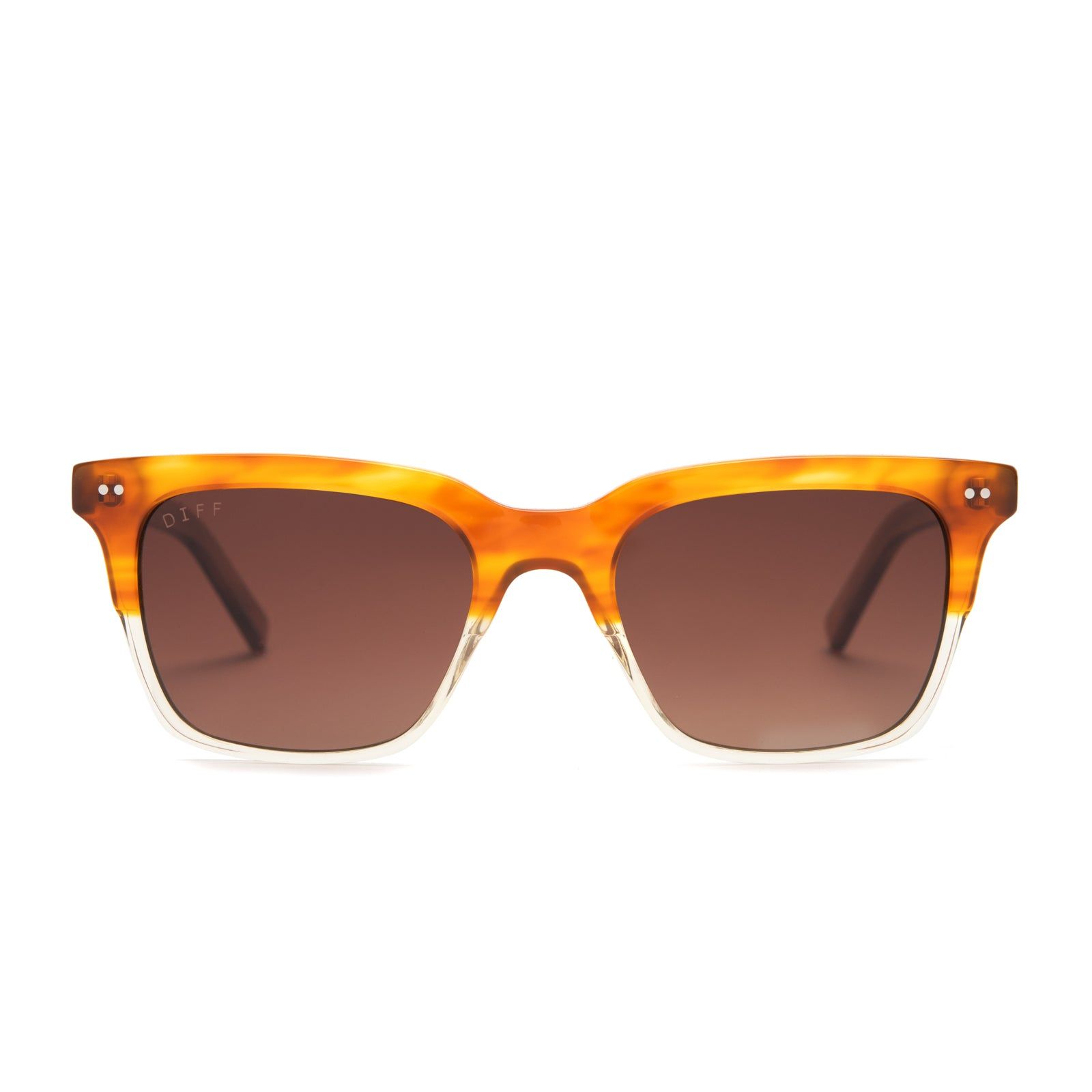 BILLIE - DESERT SAND + BROWN GRADIENT POLARIZED SUNGLASSES sold by Diff Eyewear