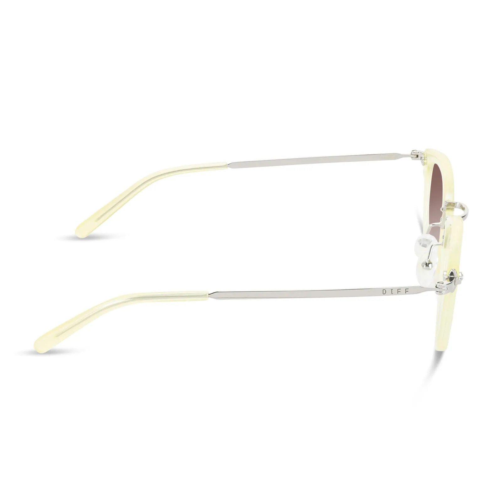 RUE - BUTTERCREAM + BROWN GRADIENT SUNGLASSES sold by Diff Eyewear product image thumbnail 3