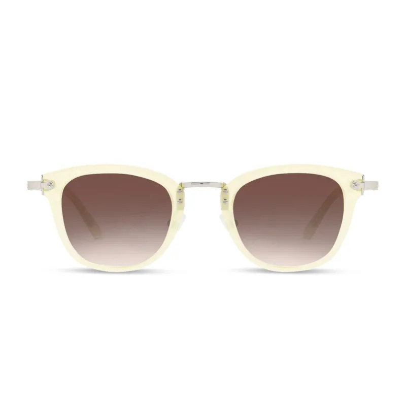 RUE - BUTTERCREAM + BROWN GRADIENT SUNGLASSES sold by Diff Eyewear