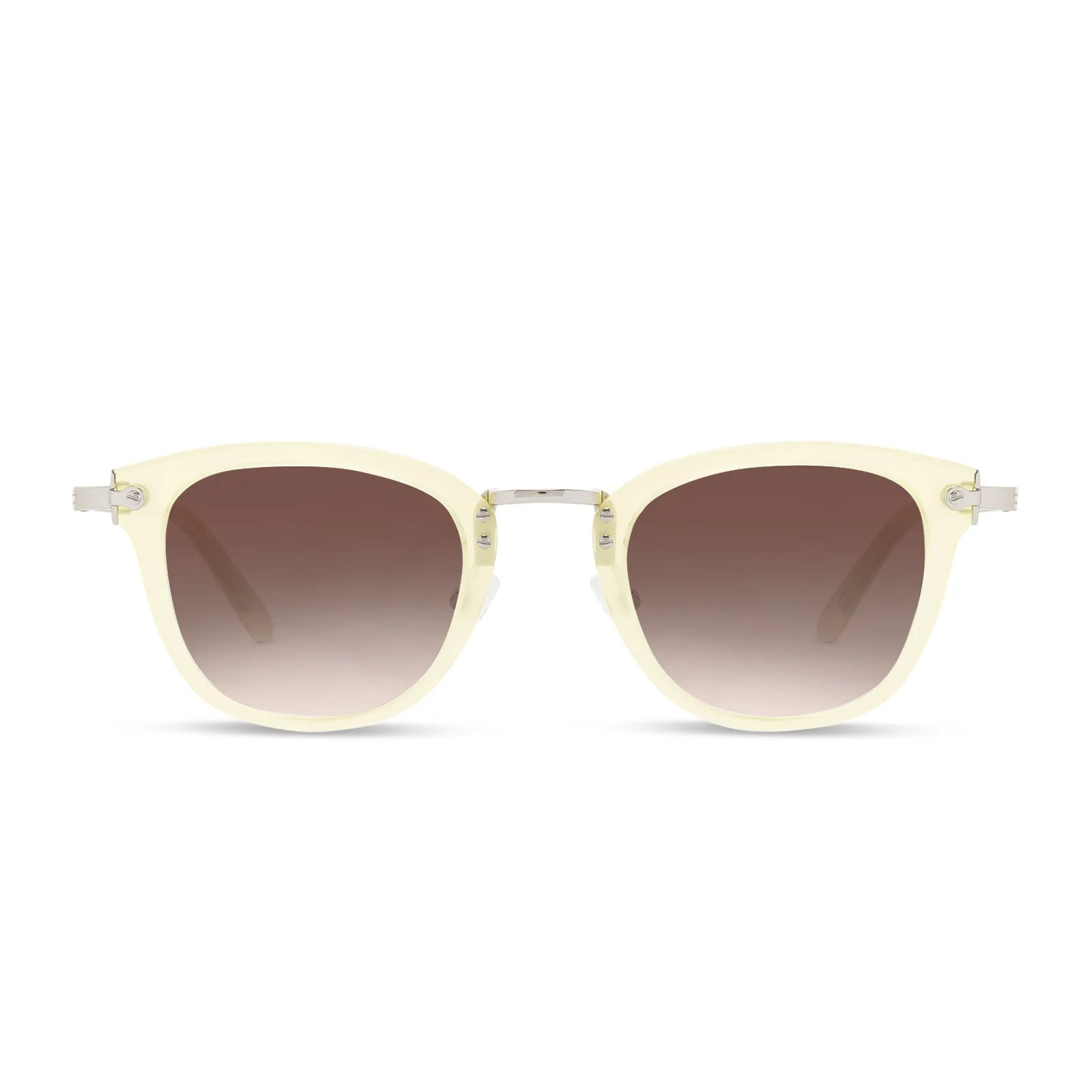 RUE - BUTTERCREAM + BROWN GRADIENT SUNGLASSES sold by Diff Eyewear