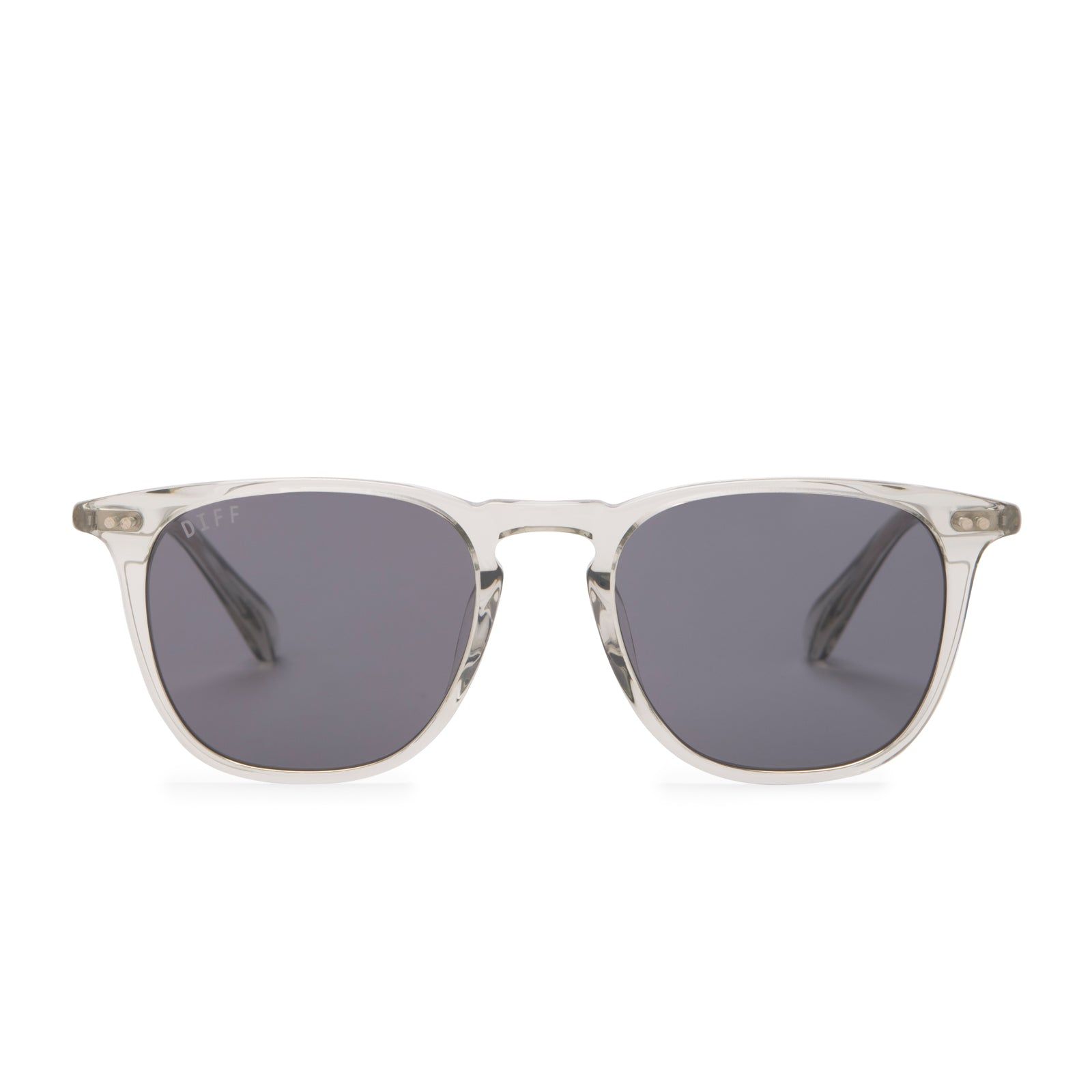 MAXWELL - OLIVE CRYSTAL + GREY POLARIZED SUNGLASSES sold by Diff Eyewear