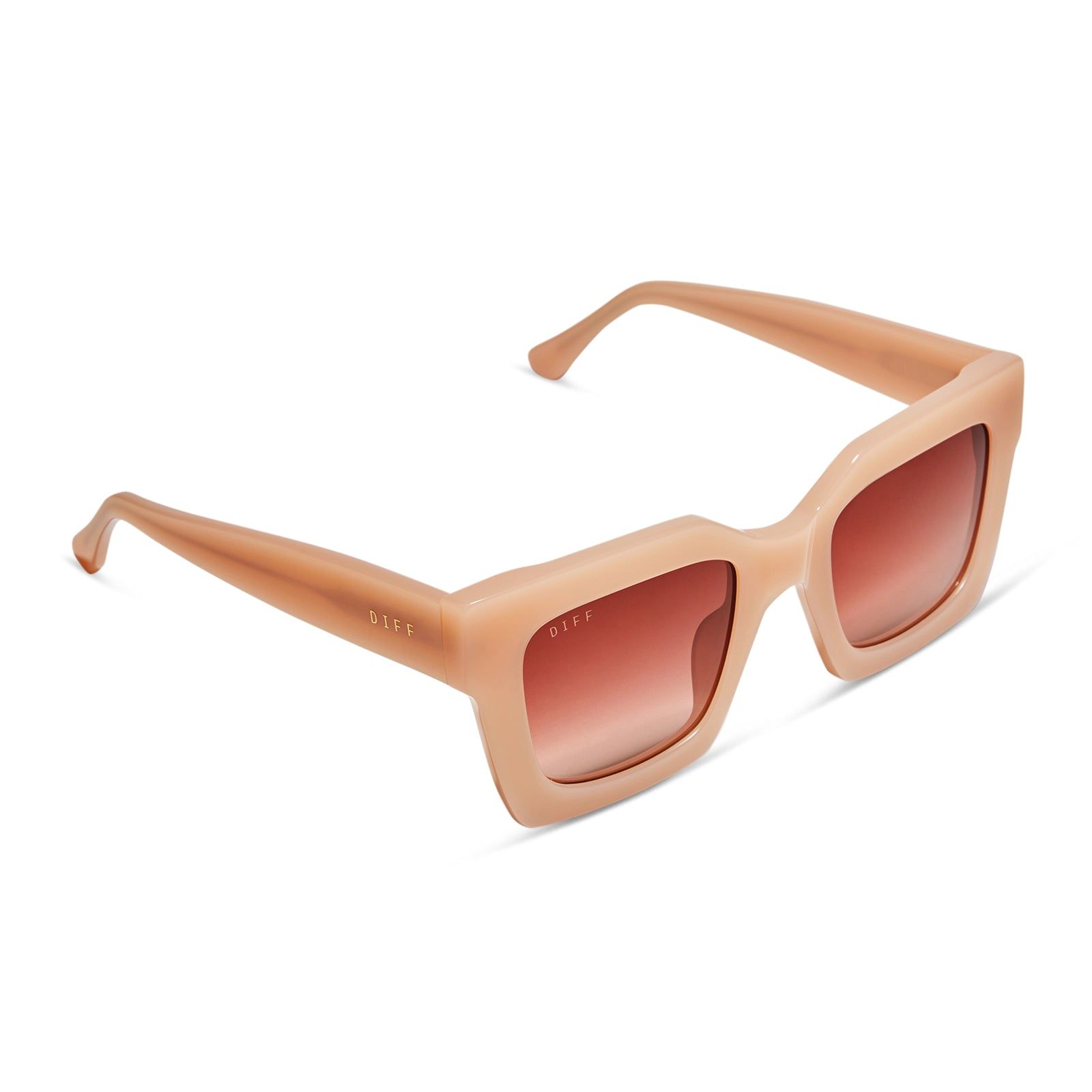 DANI - FADED CITRUS + DUSK GRADIENT SUNGLASSES sold by Diff Eyewear product image thumbnail 4